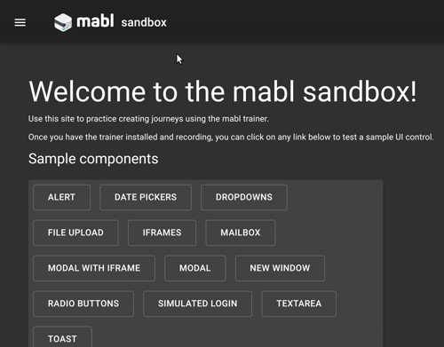 mabl sandboxのMailboxの例