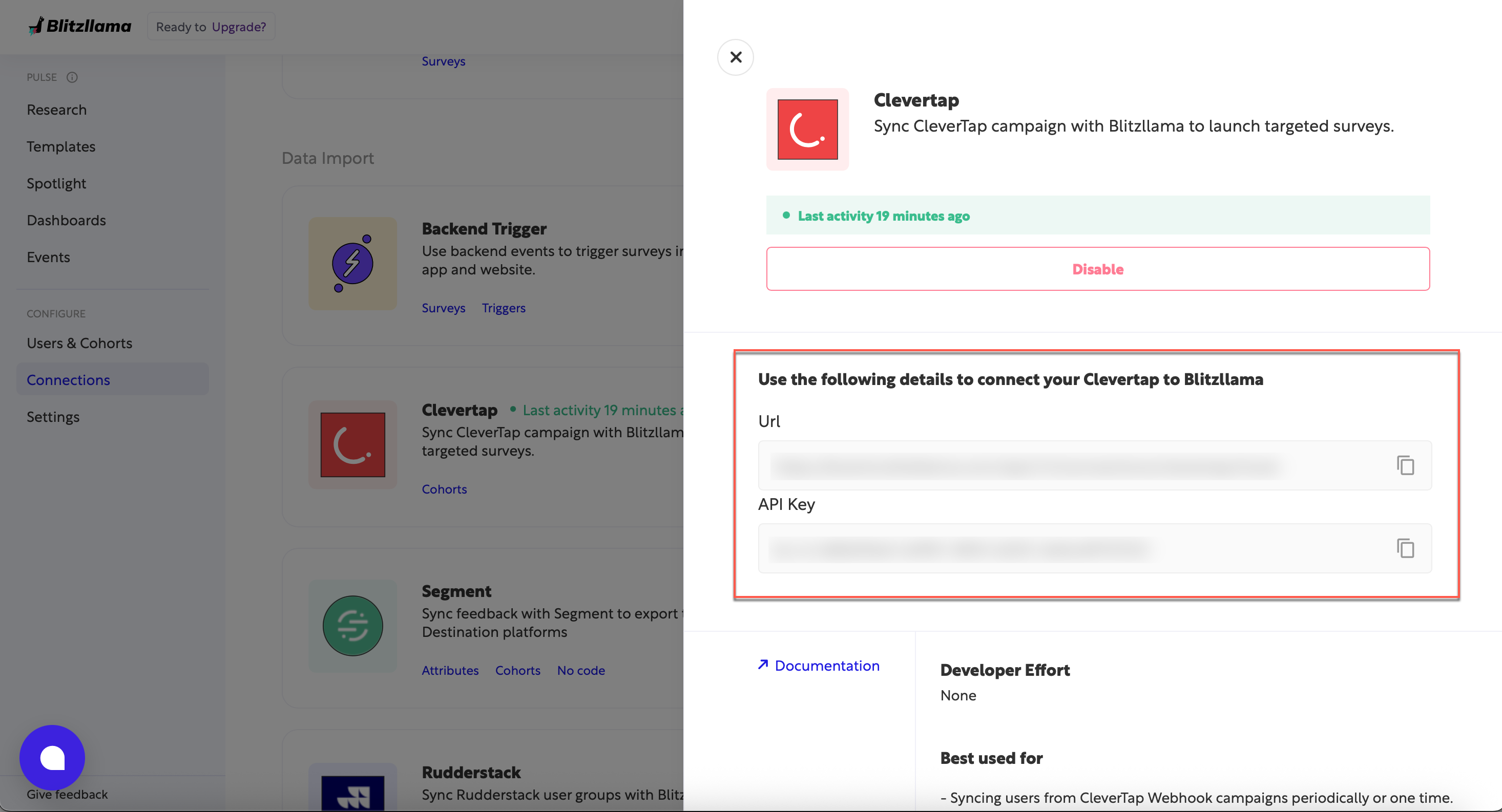 Get Destination URL