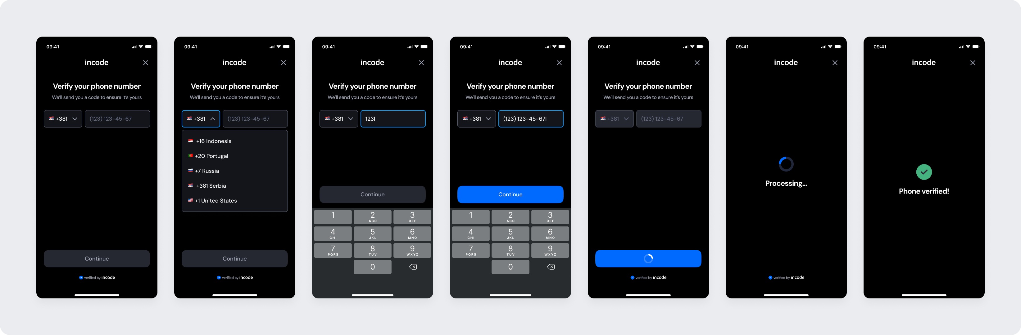 Geolocation module - Happy Path in Dark mode