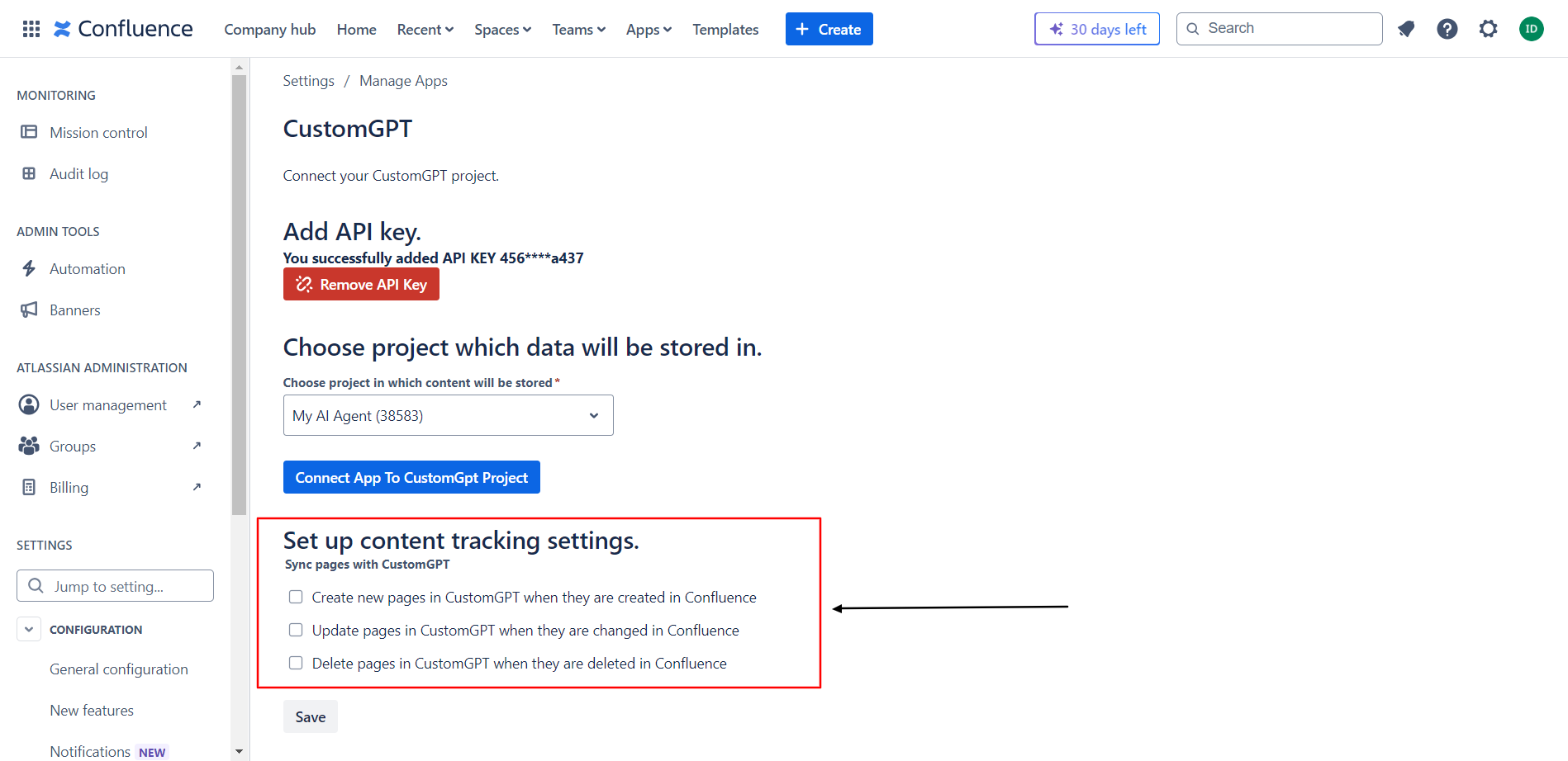 Set Up Sync Settings