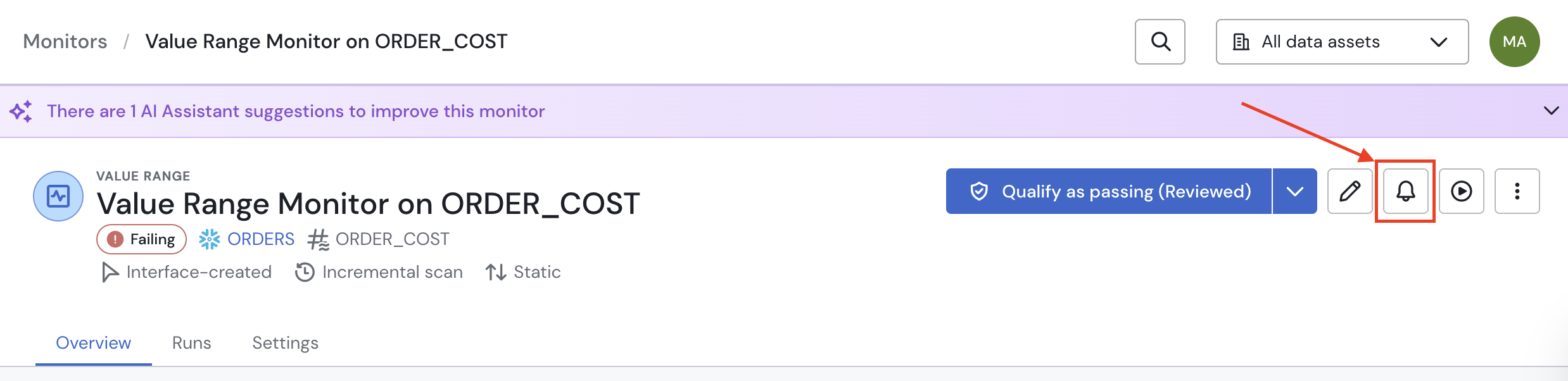 Sifflet's Monitor Muting button