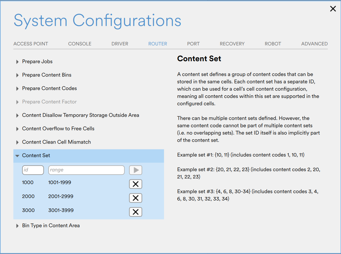 Content Set configuration in AS Console. 