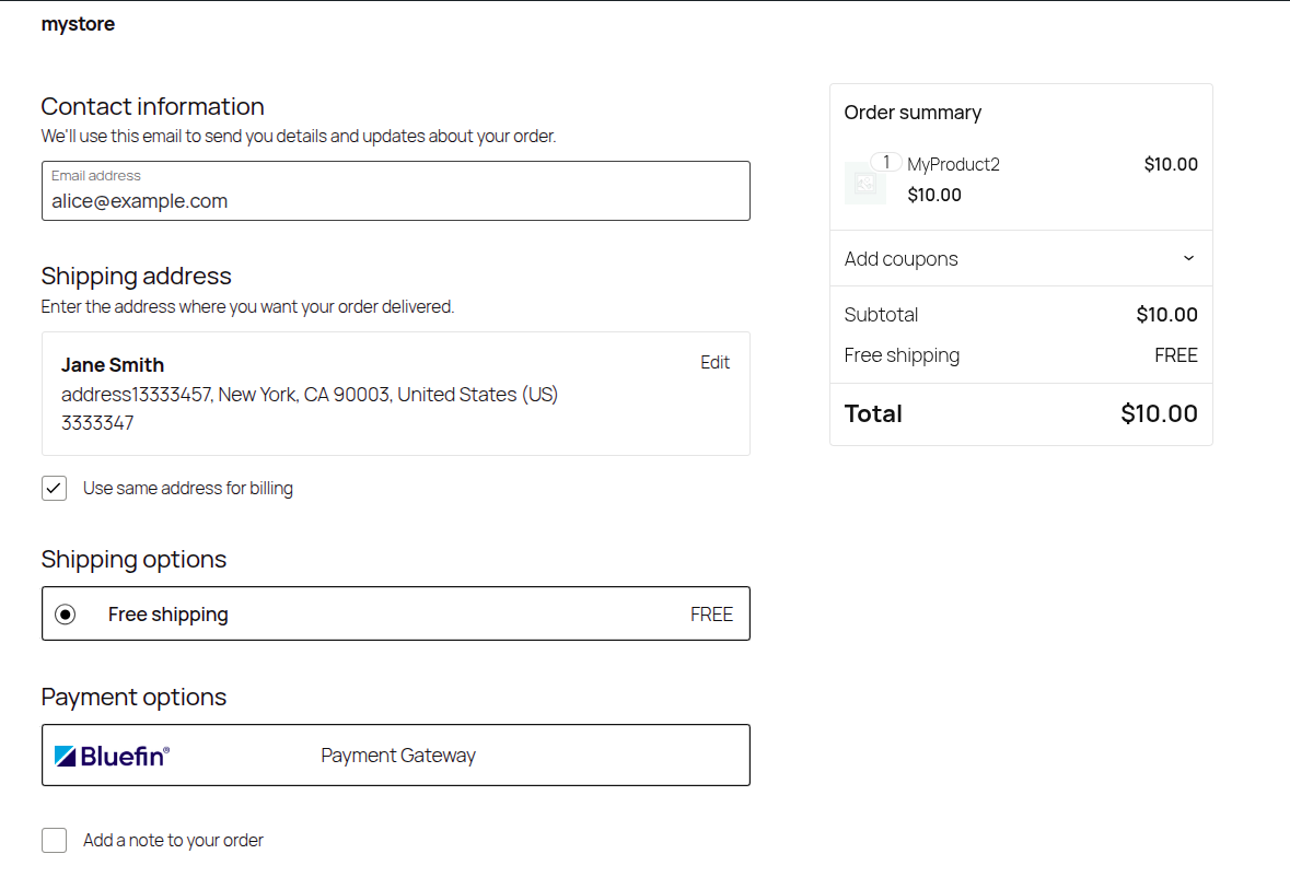 Selecting Payment Option/Method