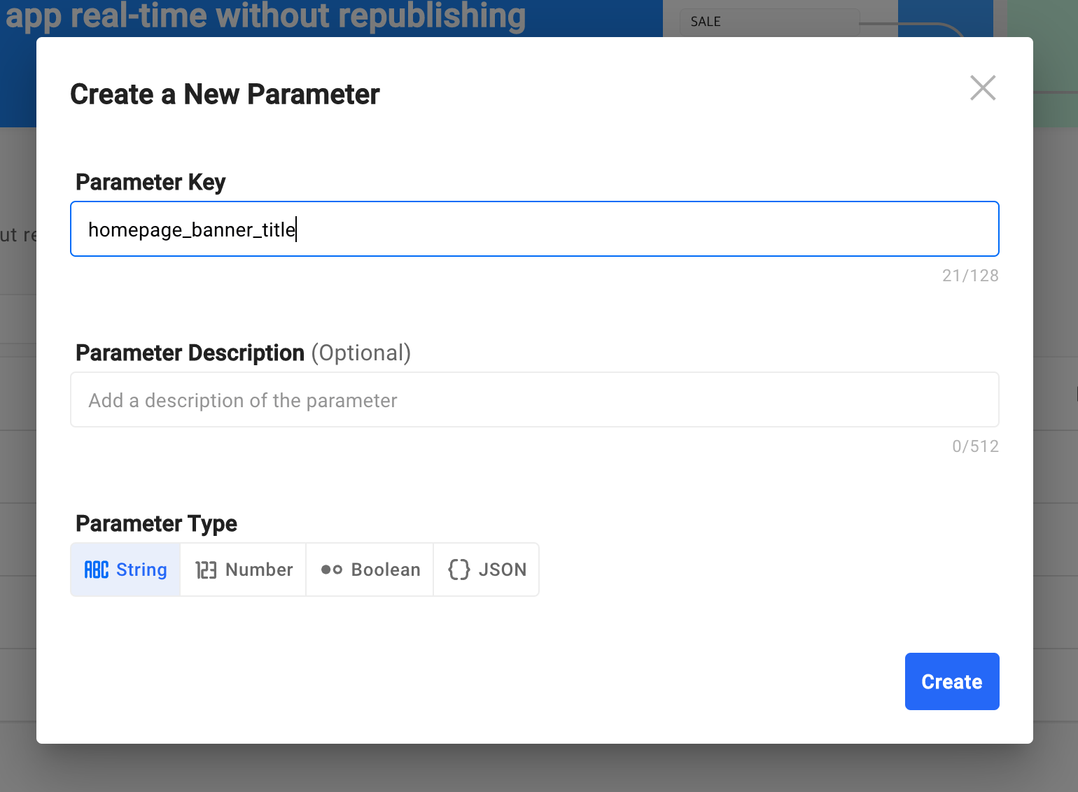 Create a New Parameter