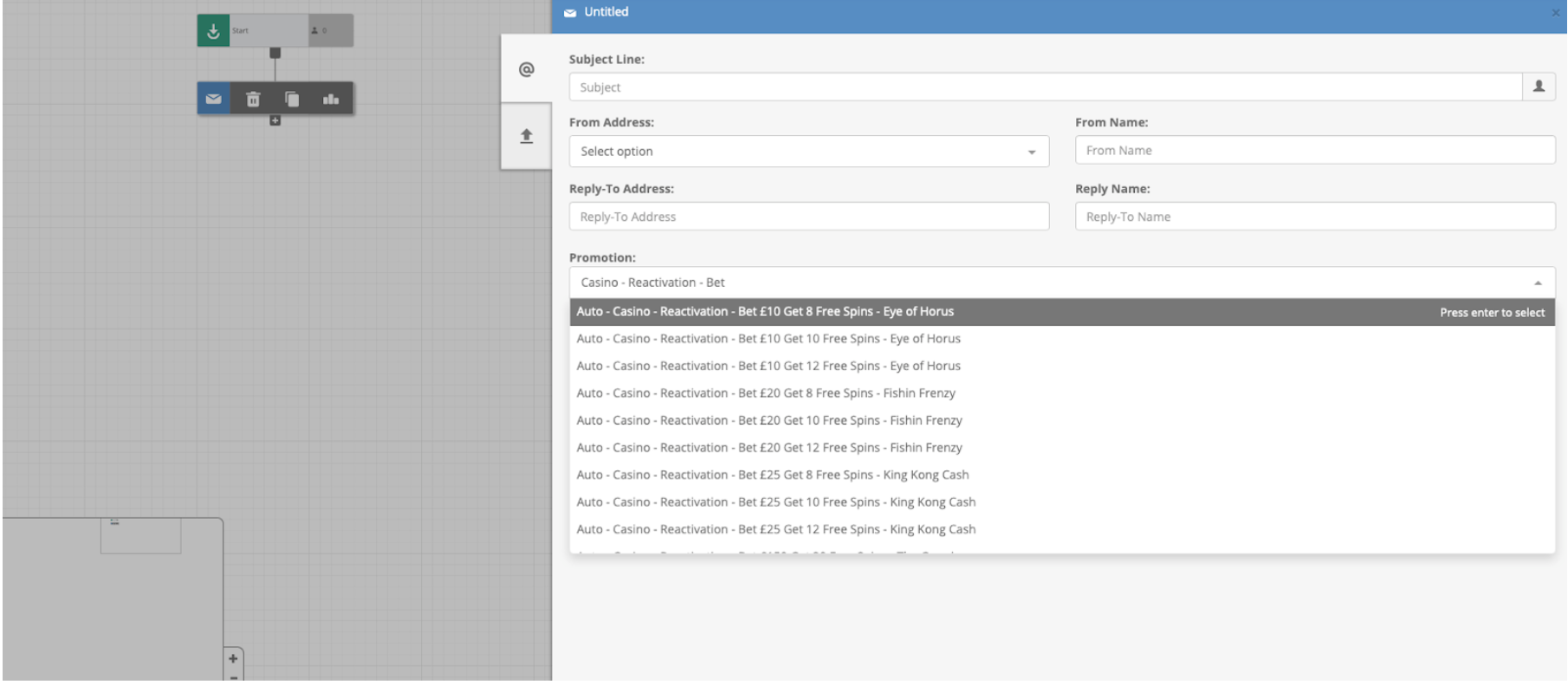 Add bonuses using messages in a multistage campaign
