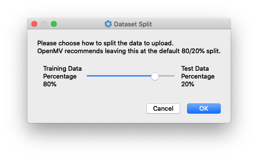 split.png Choose a project, and then the dataset split to upload your data