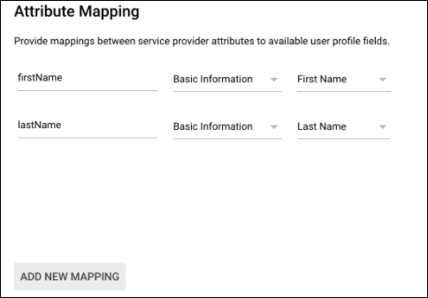 Attribute mapping in Google