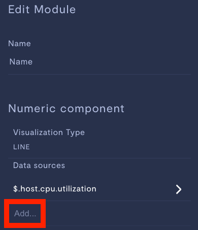 Adding a second data series to a module.