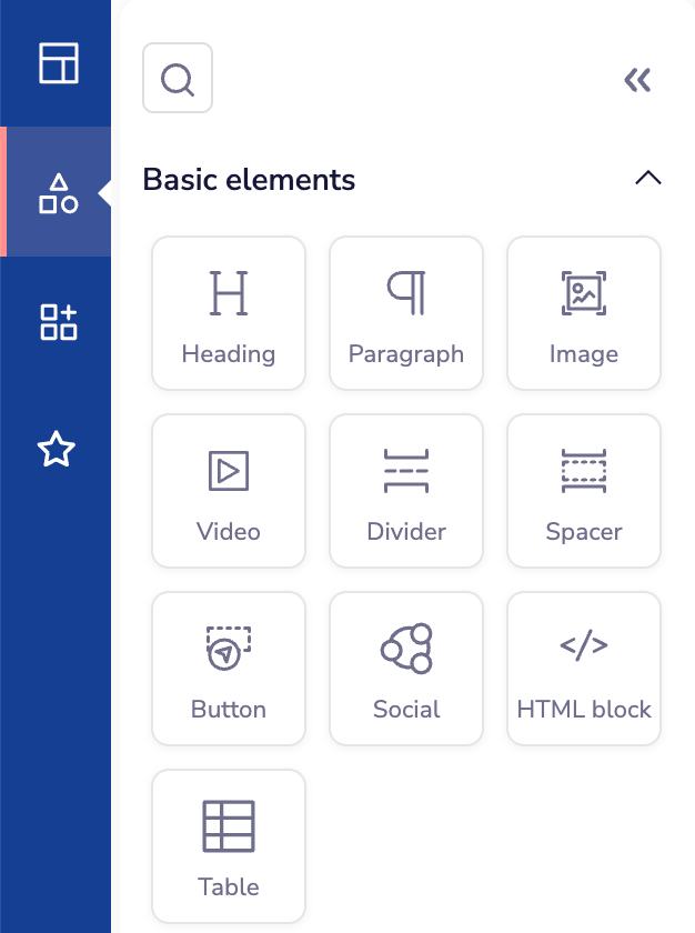 Create your Email Tempate using Basic Elements