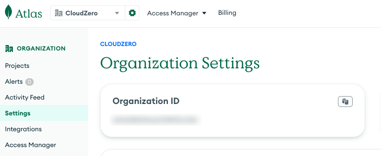 Organization ID Location