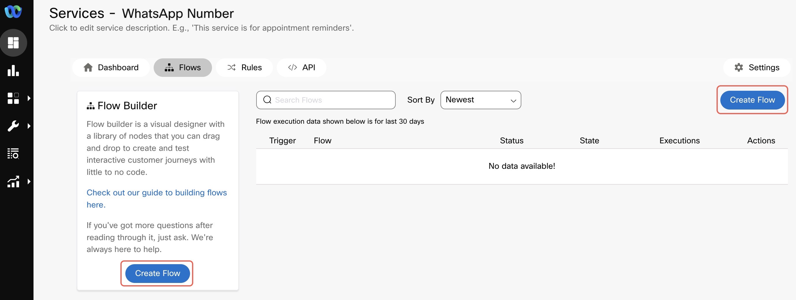 Creating a Blank Flow using Flows