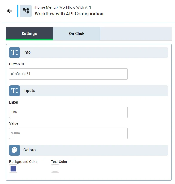 output cell settings