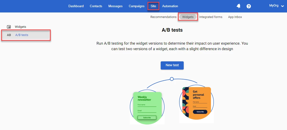 A/B tests