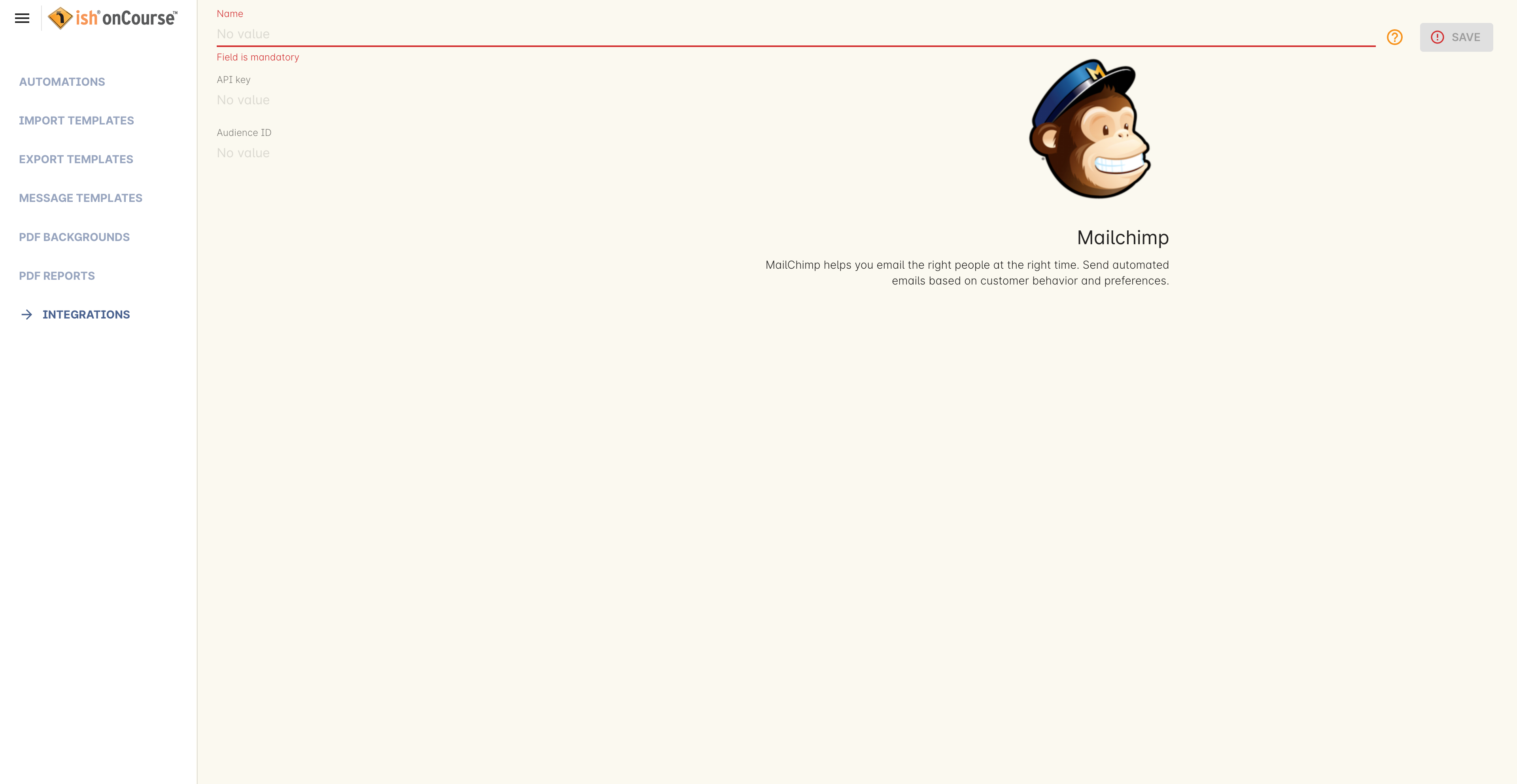 Mailchimp integration for a Mailing List integration