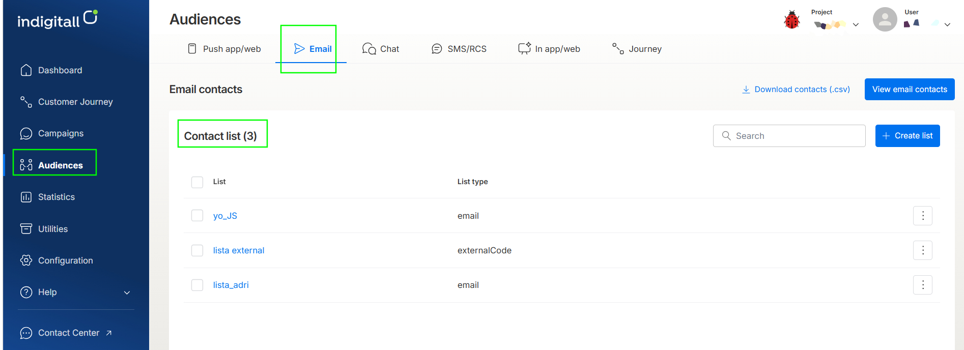 email-contacts-list