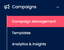 Screenshot of the Campaigns tab