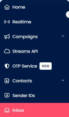 Screenshot of the Inbox tab