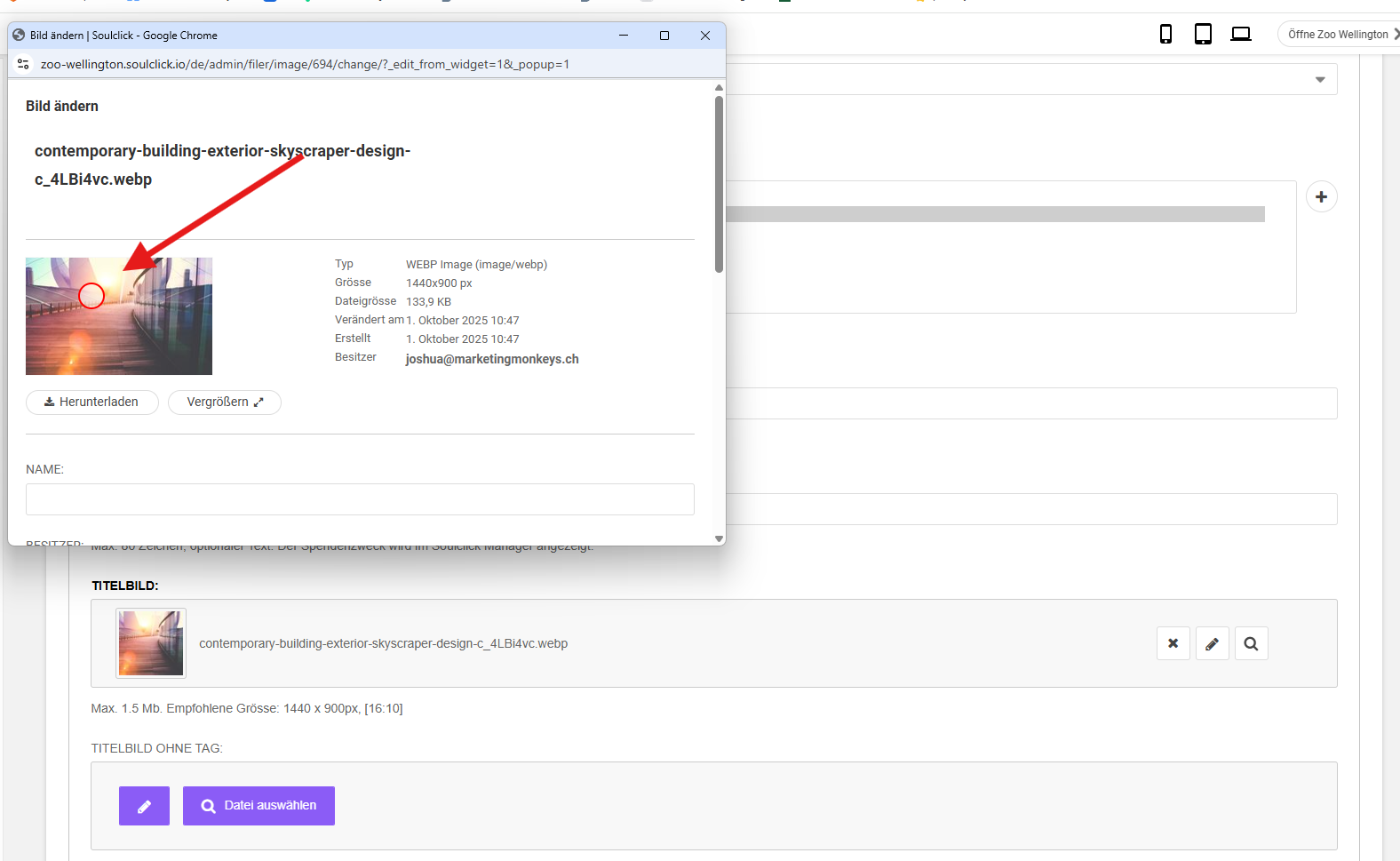 Focus Points FilerImageField