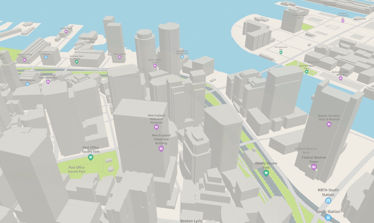 Screenshot: Another example for a custom map style configuration.