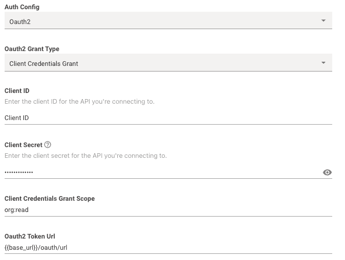 Basic Auth Config