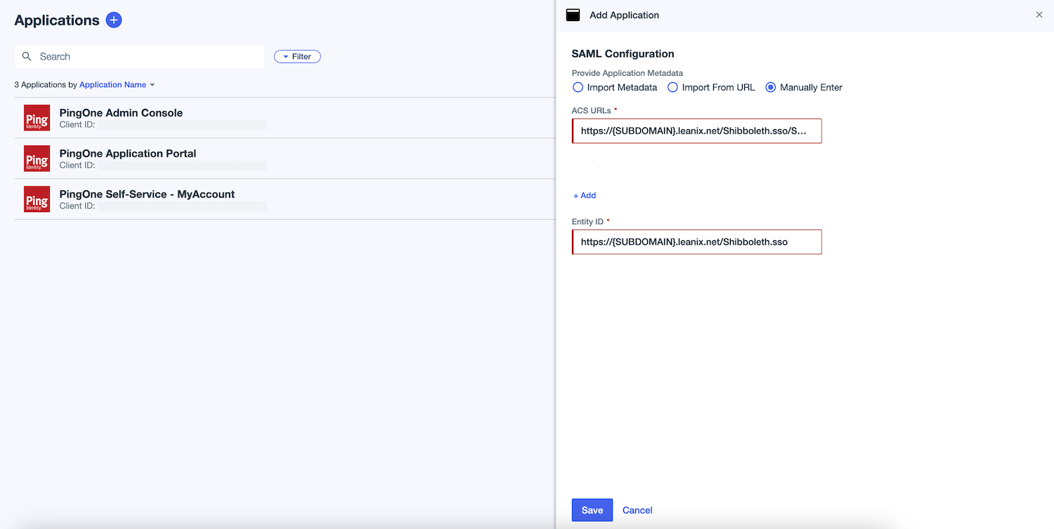 Configuring General SAML Settings for an SSO Application