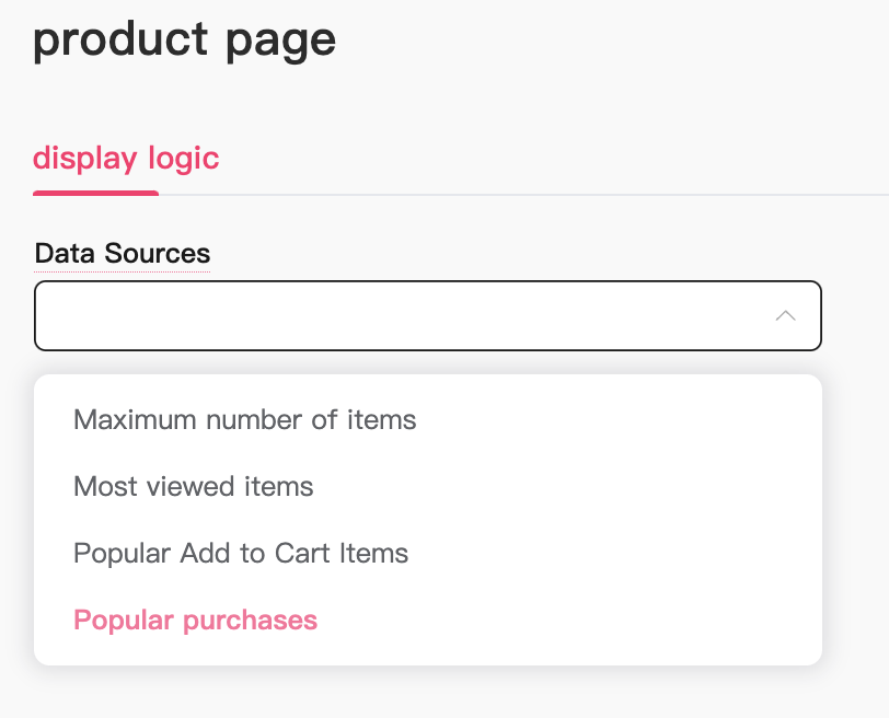 select your preferred sorting logic