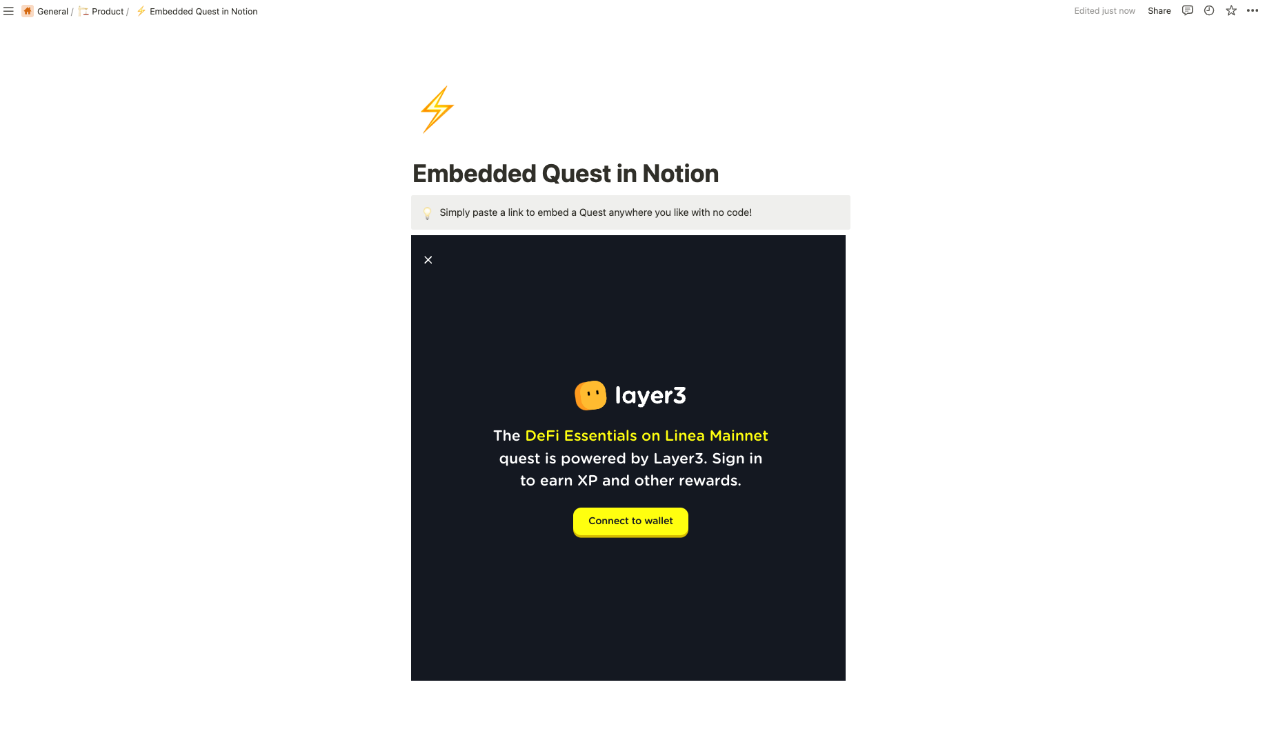 Notion Embed Example