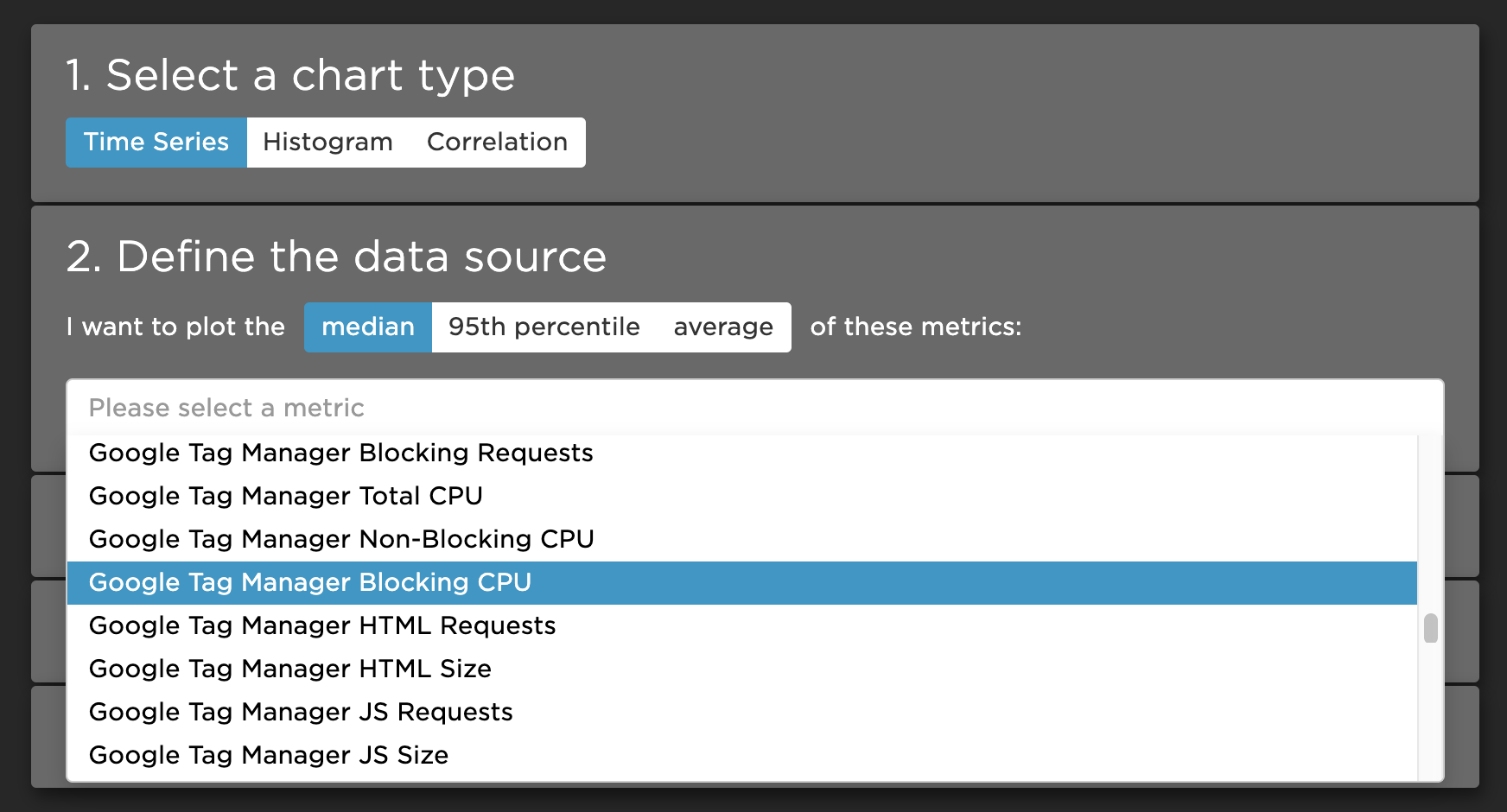 SpeedCurve  New! Tracking first- and third-party request groups