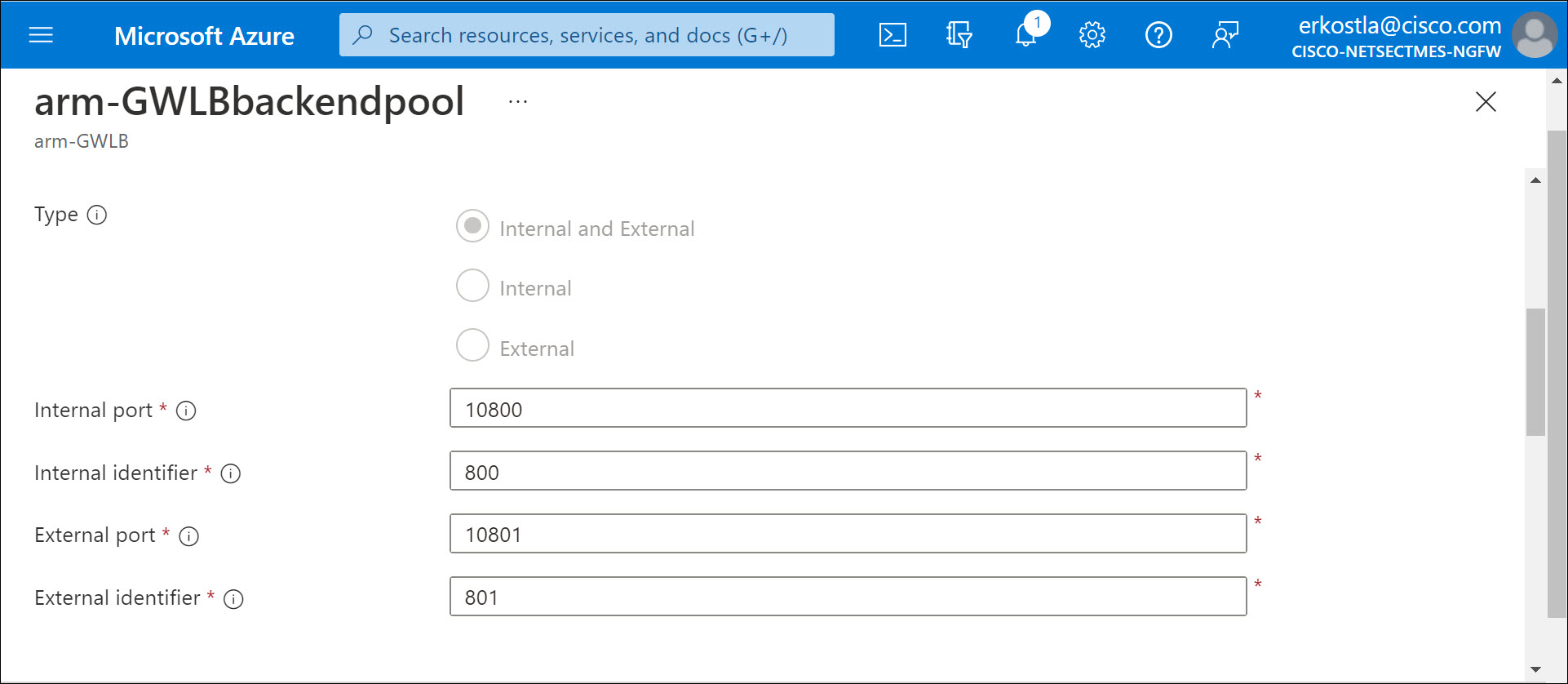 **Figure X.** GWLB segment-id and UDP ports