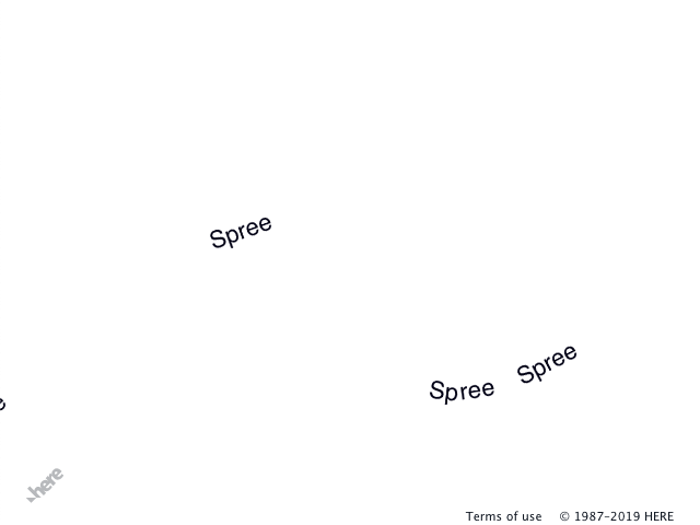 The map after applying the "text" style