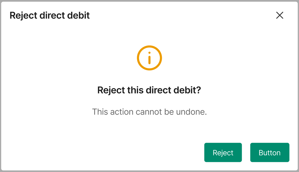 Fig 3. Confirm rejection