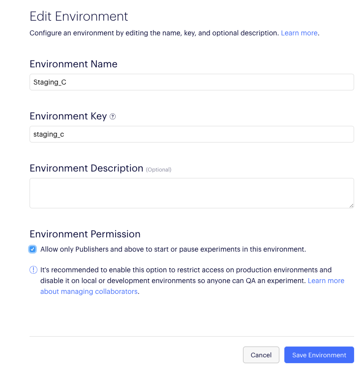 Docs Create And Manage Environments