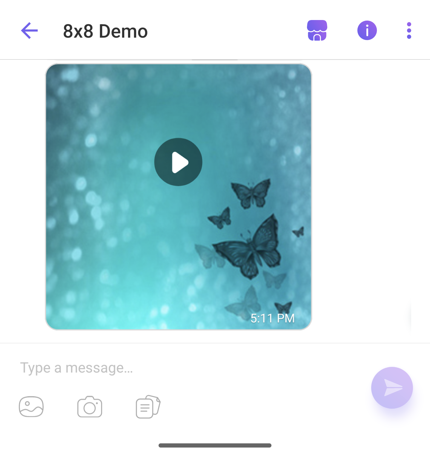 Viber Rich Media: Video-only message