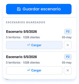 Cargar escenarios