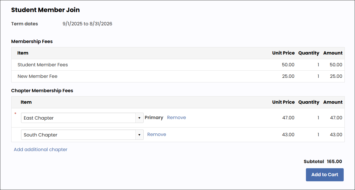 Showing that the first fee in the renewal is the primary fee