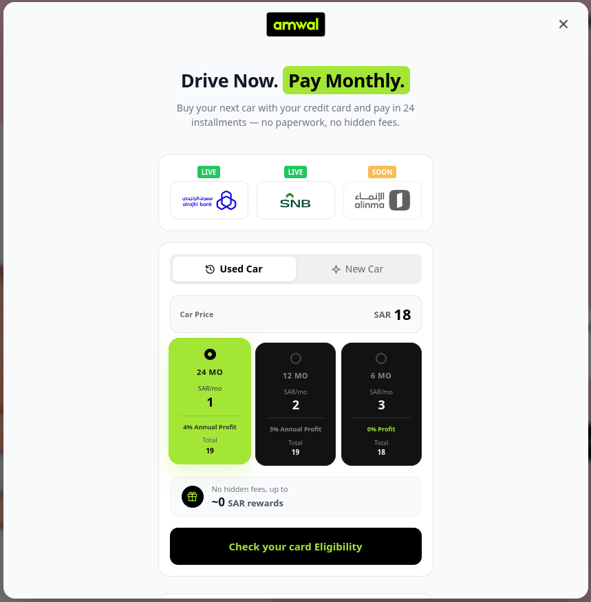 Cars Modal