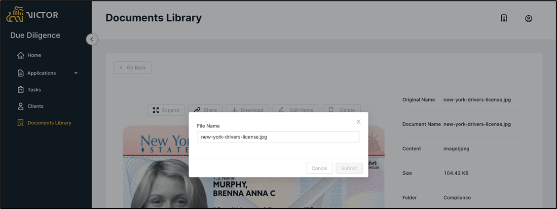 Figure 19. File Name Modal