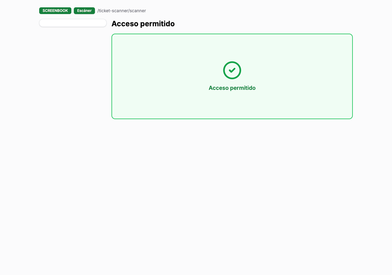 Resultado válido al escanear QR