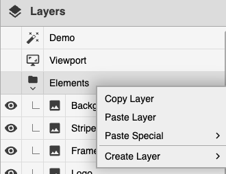 Add a new layer in the **Layers** tab