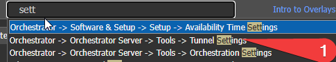 Orchestrator->Orchestrator Server -> Tools -> Tunnel settings