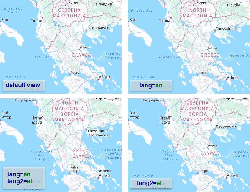 Language customization in HERE Map Image API