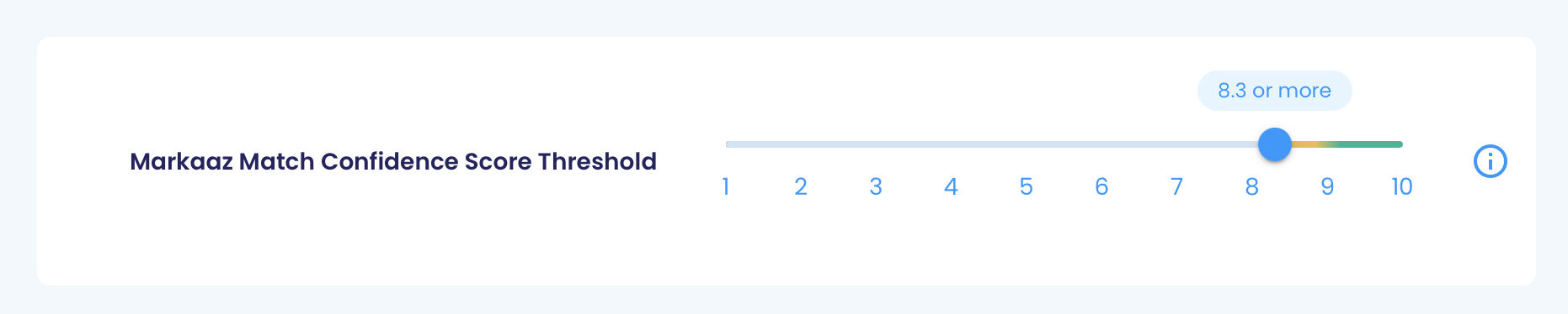 Enterprise Partner Portal Match Confidence Threshold setting