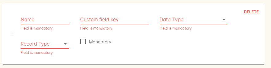 Figure 67. Creating a new custom field