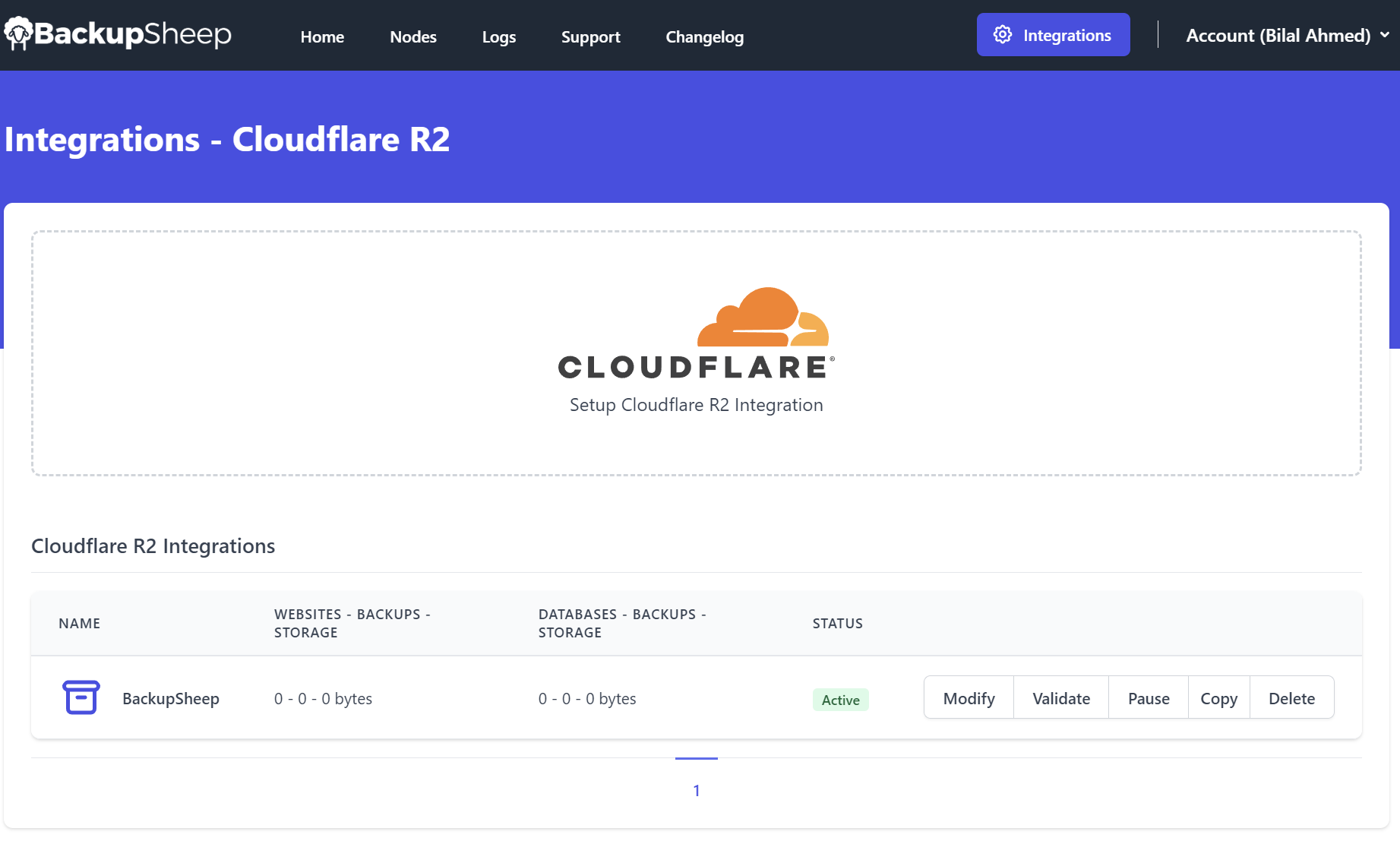 Cloudflare R2 Storage Integration