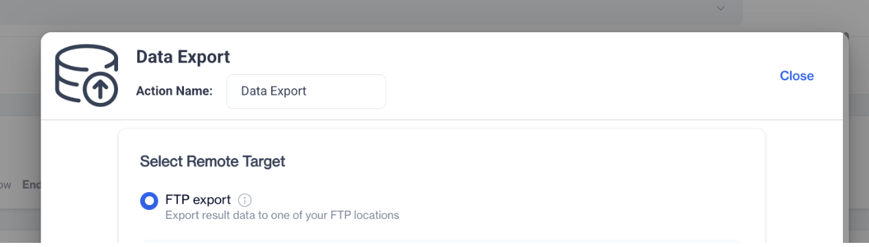 FTP Export