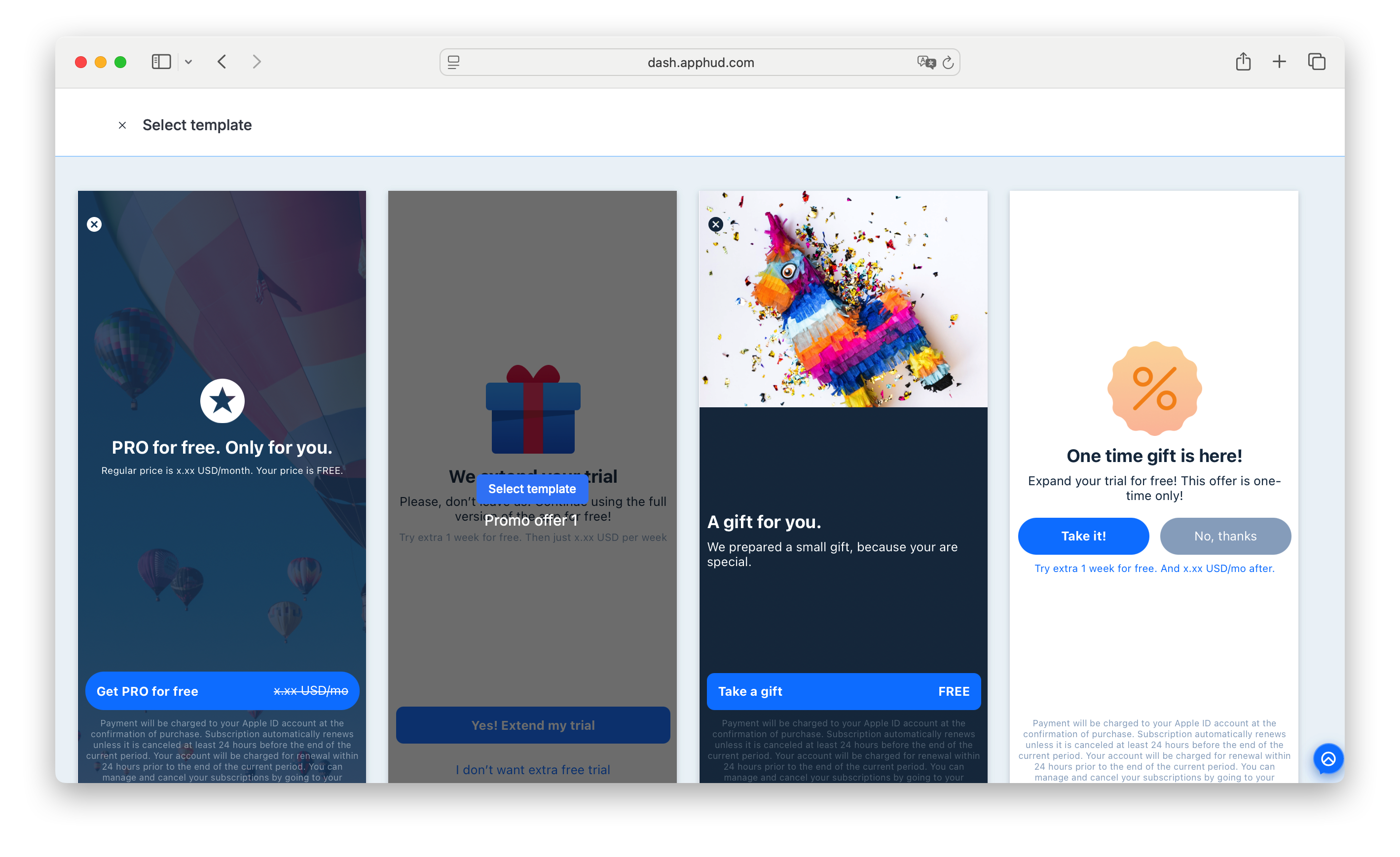 Apphud - Rule Screens Templates 