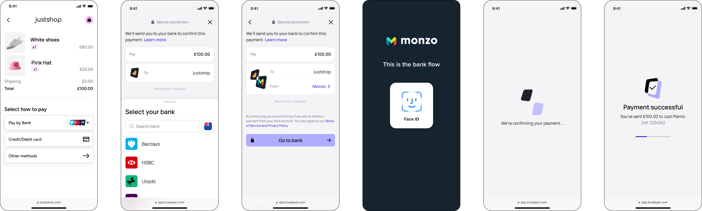 The standard redirect flow for first-time users.