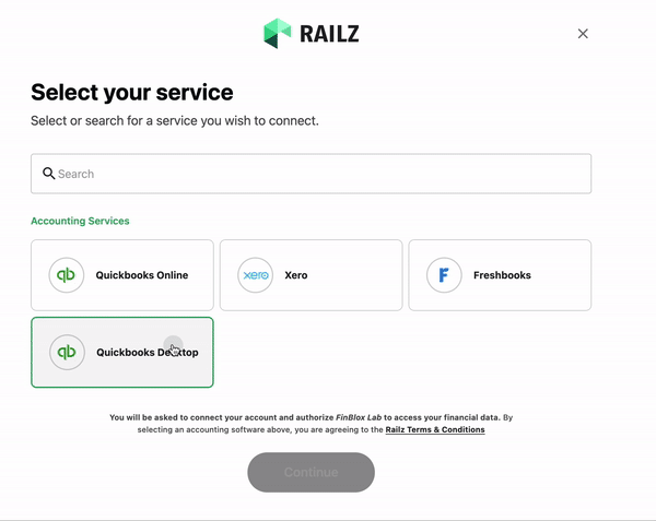 Railz-Connect-QBD-Overview.gif Railz Connect - QuickBooks Desktop Flow. Click to Expand.