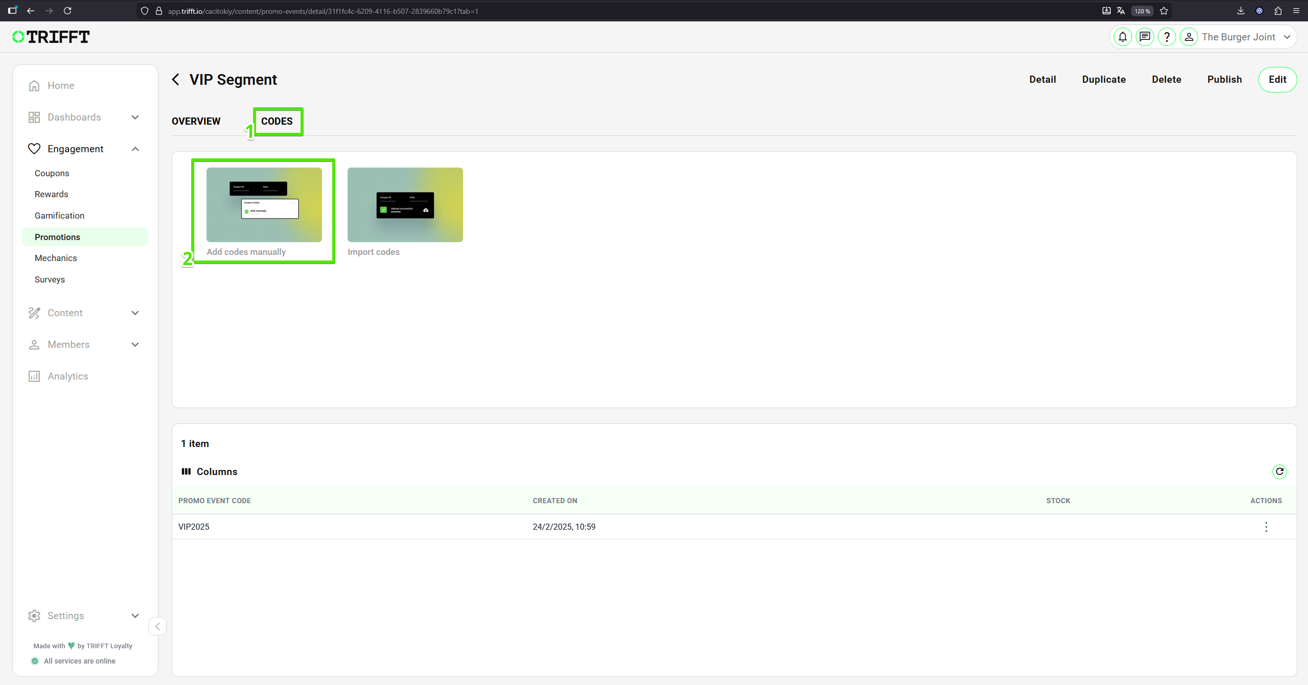 Setup the code manually - step 1/2