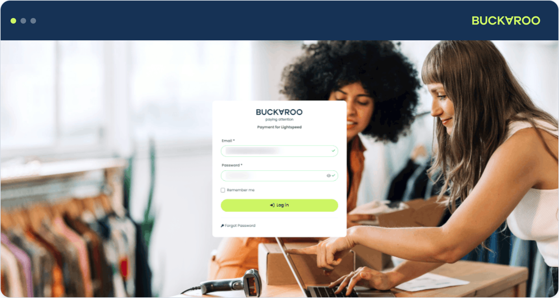Lightspeed app login page